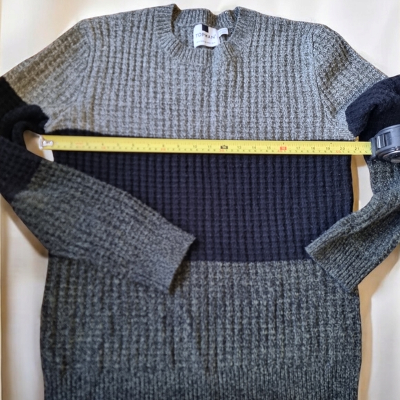 TOPMAN Stylish GREEN and BLACK Knit Sweater Mens Size M - Picture 7 of 8